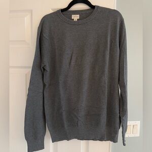 J. Crew Men's Charcoal Crewneck Sweater